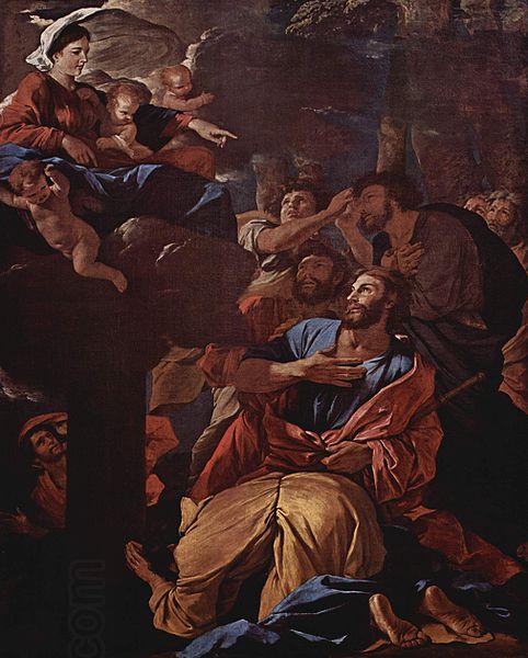 Nicolas Poussin The Apparition of the Virgin to Saint James the Great oil painting picture